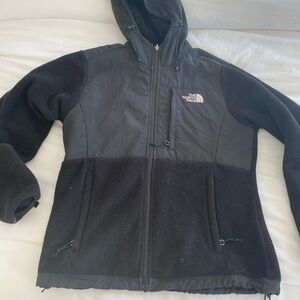 NORTH FACE black fleece jacket